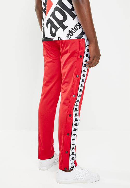 KAPPA - Astoria snap pants - red