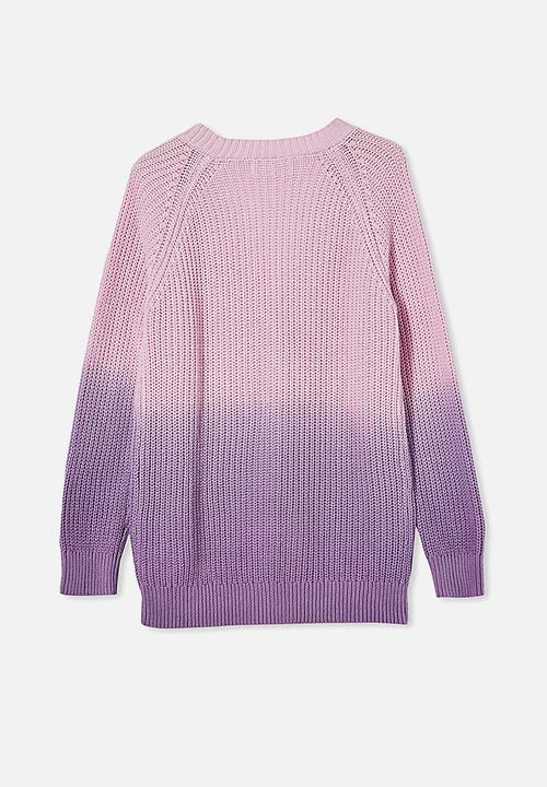 Cotton On - Billie knit cardigan - purple