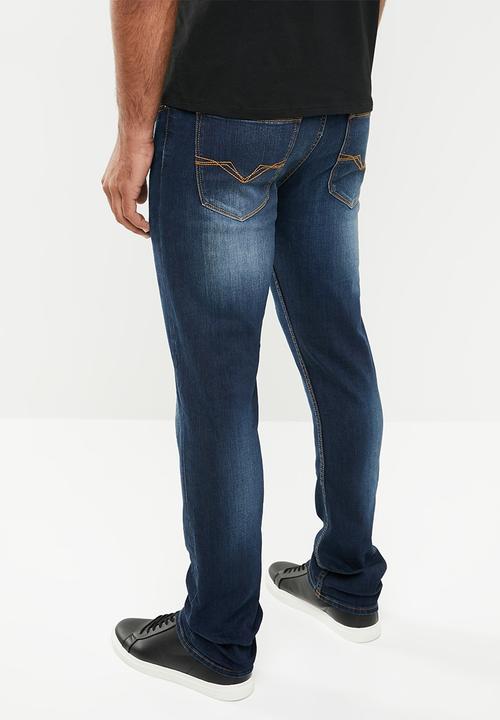 GUESS - Skinny jeans - literigde wash blue