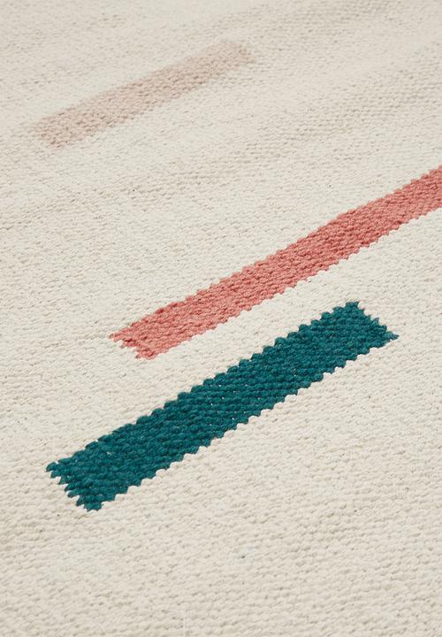 Sixth Floor - Rea dash woven rug - pink