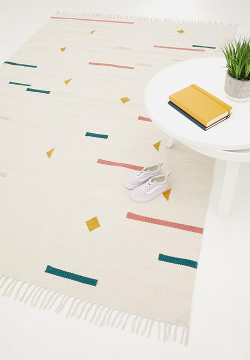 Sixth Floor - Rea dash woven rug - pink