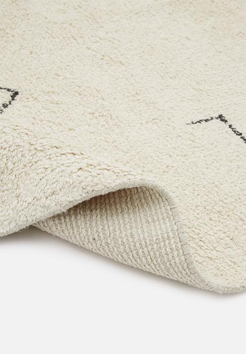 Sixth Floor - Oiy-oiy tufted rug - black & cream