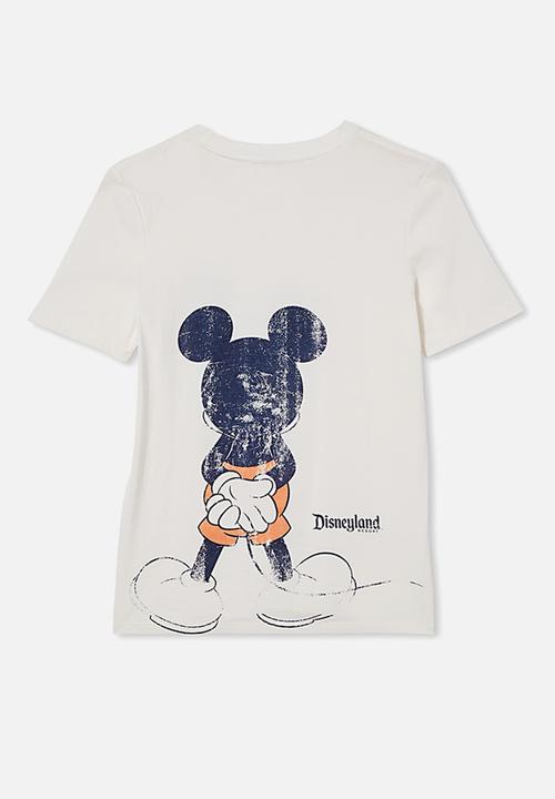 Cotton On - Co-lab free tee - lcn dis retro white / vintage mickey