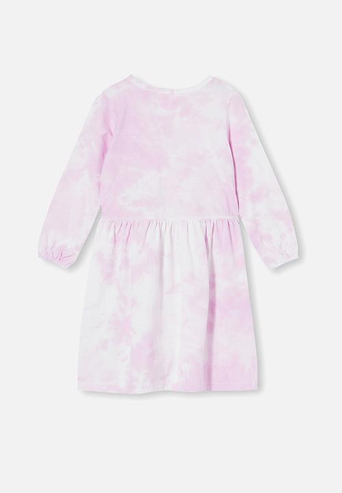Cotton On - Savannah long sleeve dress - pink