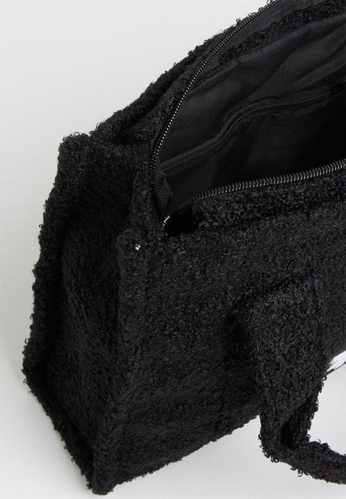 Tom Tom - Teddy tote bag - black