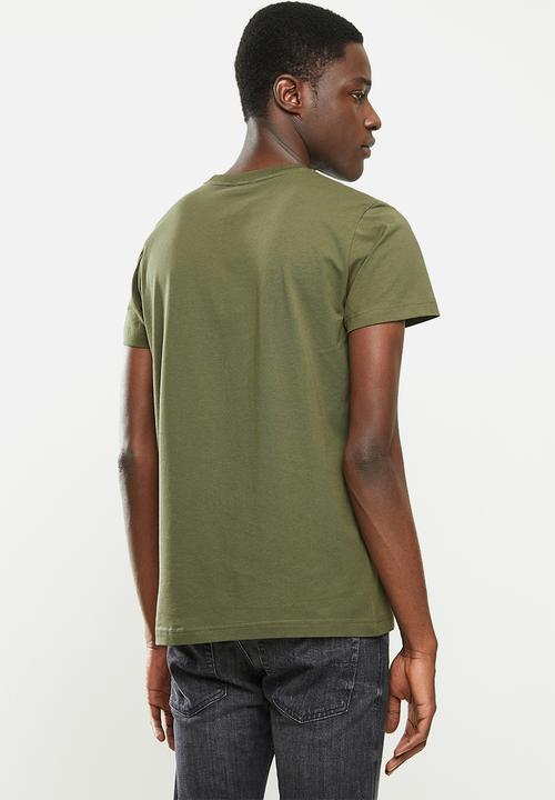 Diesel  - T-diego-logo T-shirt- olive