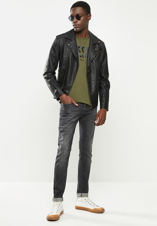 Diesel  - T-diego-logo T-shirt- olive