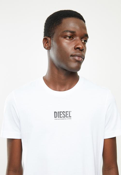 Diesel  - T-diegos-smallogo T-shirt- white