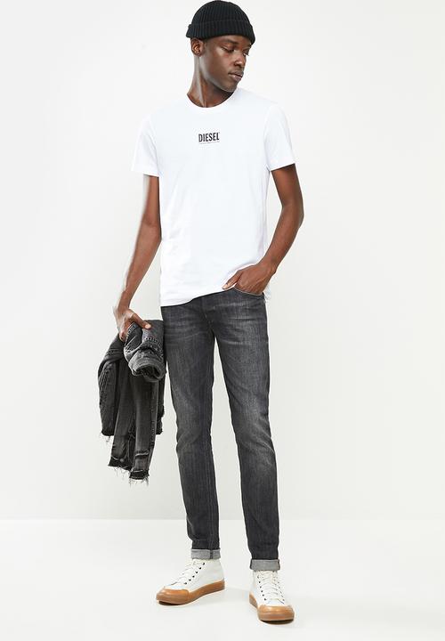 Diesel  - T-diegos-smallogo T-shirt- white