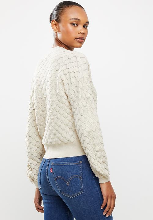 ONLY - Gillie long sleeve cardigan knit - stone