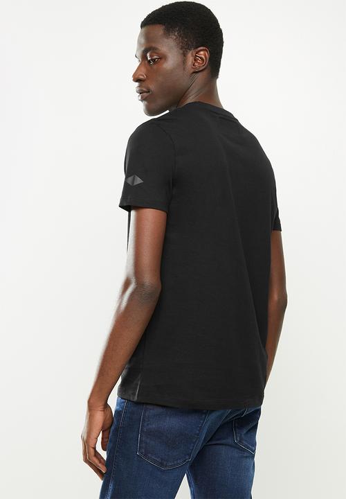 Replay - Replay organic cotton tri-angel print tee - black