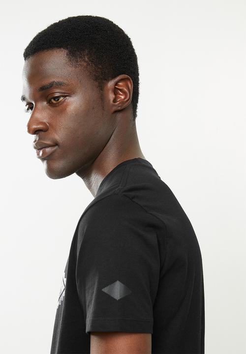 Replay - Replay organic cotton tri-angel print tee - black