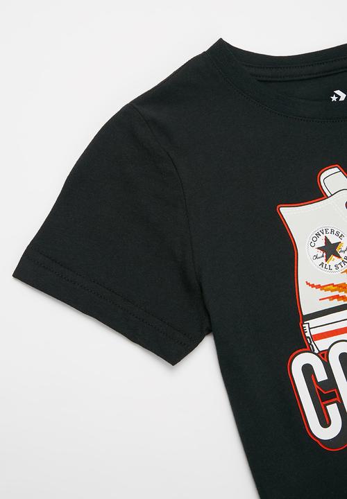 Converse - Cnvb warped check sneaker tee - black