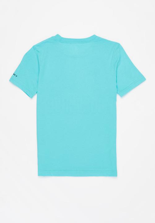 Converse - Cnvb warped checker sneaker tee - light blue