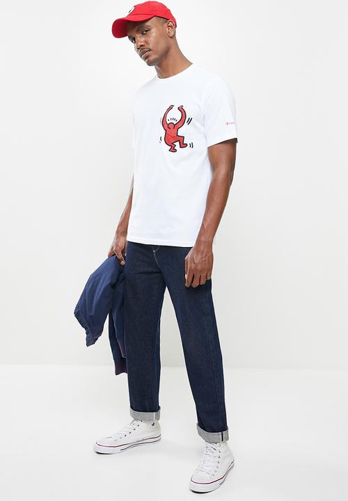 Converse - Haring graphic pocket tee - white