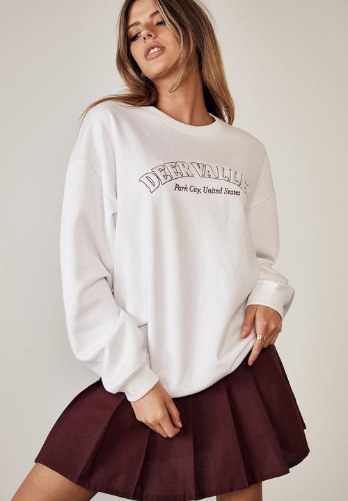Factorie - Os graphic crew - white/deer valley