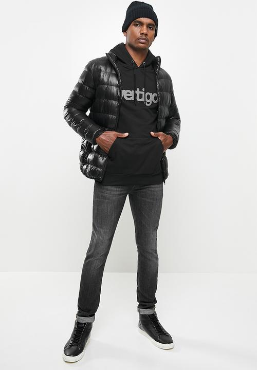 Vertigo - Mens Vertigo sweater pullover hoodie - black