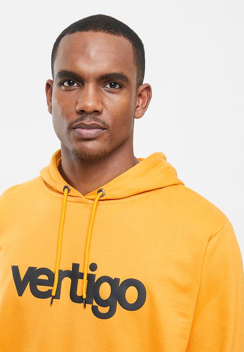 Vertigo - Mens Vertigo sweater pullover hoodie - yellow 