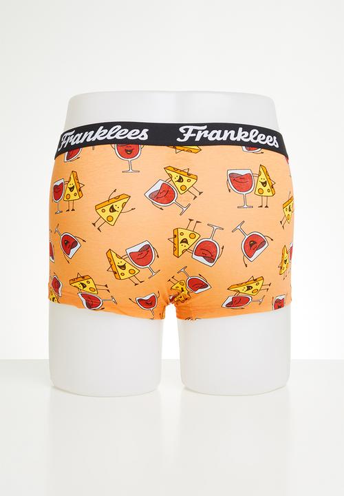 Franklees - Cheese & wine short leg trunks - peach 
