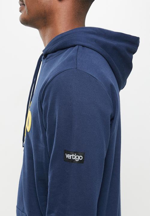 Vertigo - Mens Vertigo sweater pullover hoodie - navy