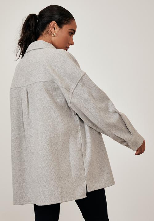 Factorie - Boxy shacket - light grey