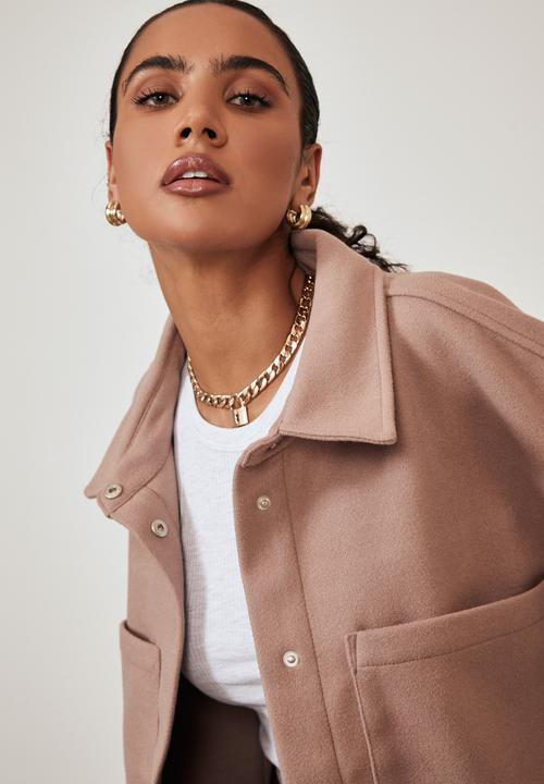 Factorie - Boxy shacket - dirty blush