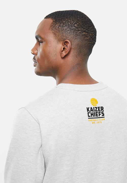 Kaizer Chiefs - Urban Edition - Monogram crew neck sweater with flock print detail - grey