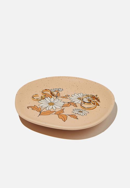 Rubi - Lrg trinket tray - retro floral