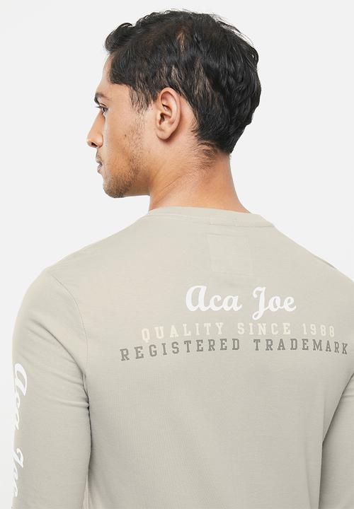 Aca Joe - Aca joe long sleeve T-shirt - stone