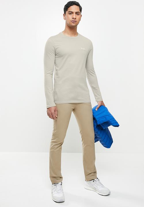 Aca Joe - Aca joe long sleeve T-shirt - stone