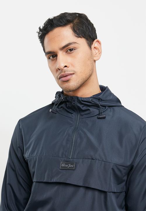 Aca Joe - Aca joe zip thru windbreaker - navy