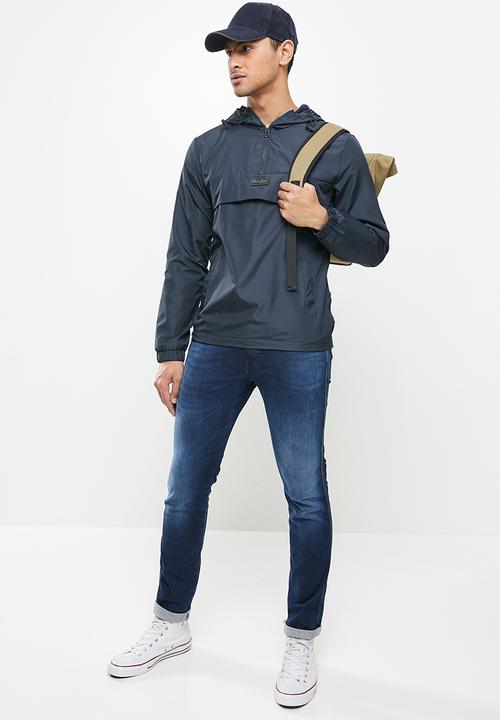 Aca Joe - Aca joe zip thru windbreaker - navy