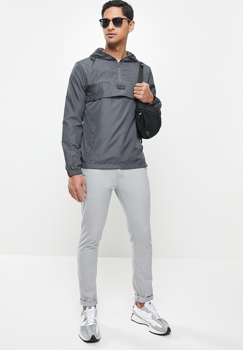 Aca Joe - Aca joe zip thru windbreaker - grey