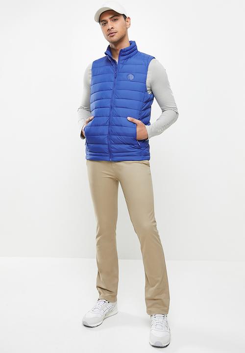 Aca Joe - Aca joe zip thru sleeveless jacket - blue