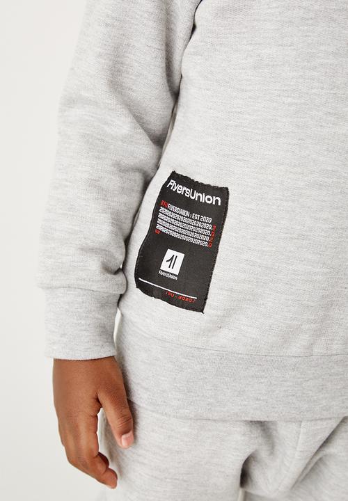 Flyersunion - Brushed fleece crew neck - grey