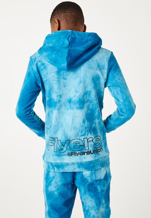 Flyersunion - Ub fleece spectra-dye hoodie - teal
