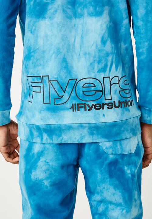 Flyersunion - Ub fleece spectra-dye hoodie - teal