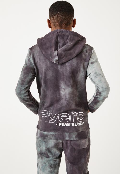 Flyersunion - Ub fleece spectra-dye hoodie - charcoal