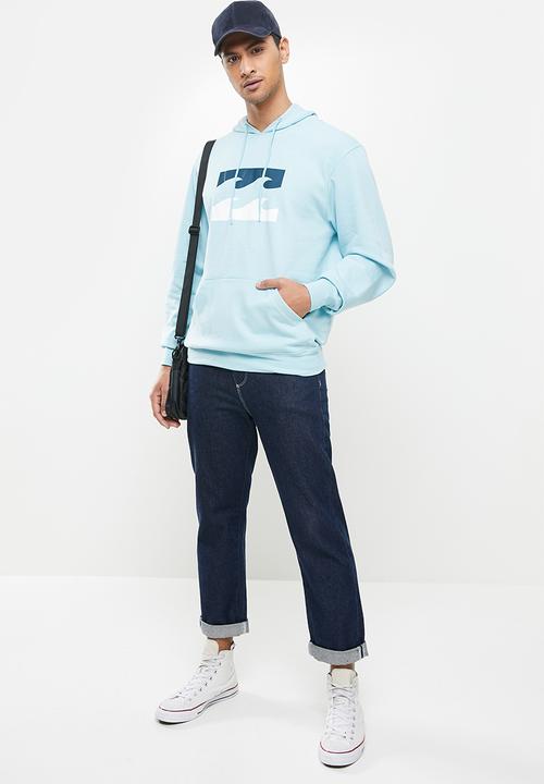 Billabong  - Team wave pop hoodie - light blue