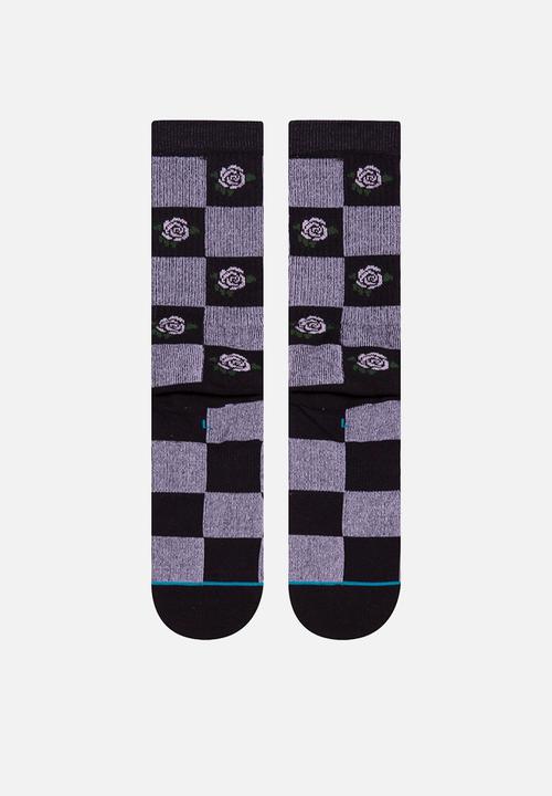 Stance Socks - Rose budz socks - black
