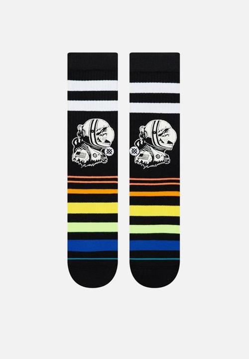 Stance Socks - Moon man socks - black