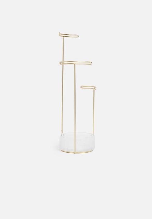 Umbra - Tesora jewelry stand - brass