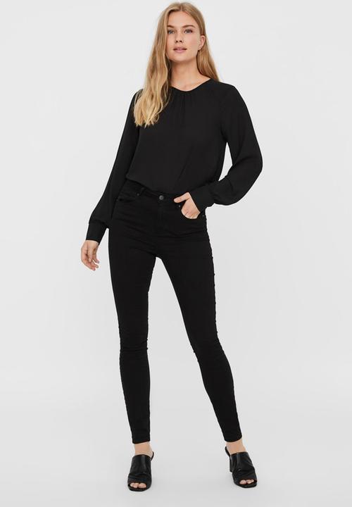 Vero Moda - Poel long sleeve top - black