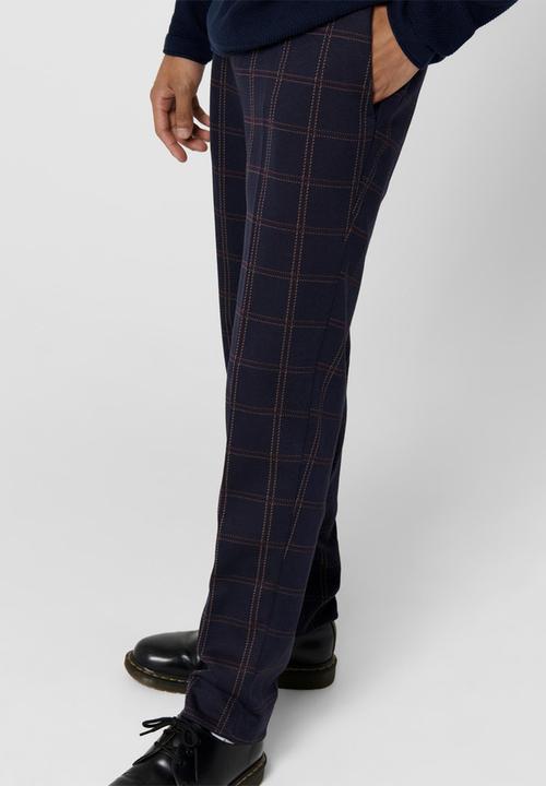 Only & Sons - Onselias check pants - dress blues
