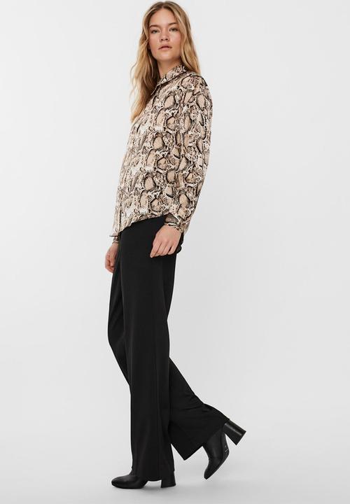 Vero Moda - Cailey long sleeve shirt - brown 