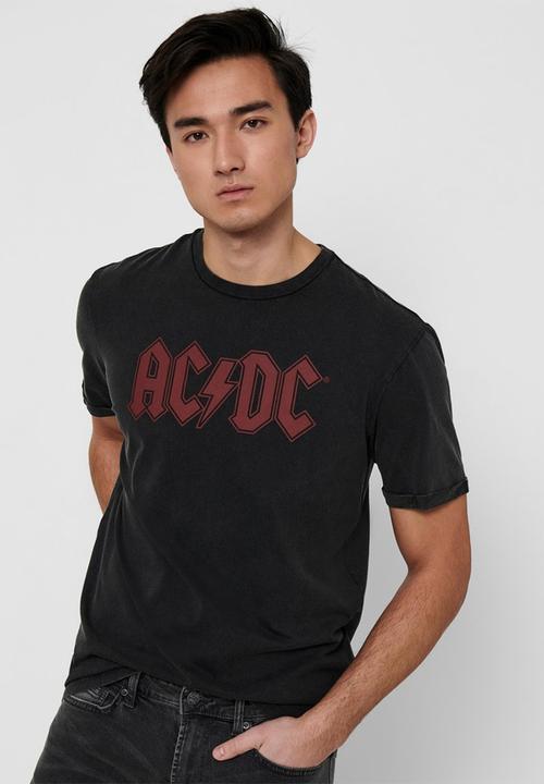 Only & Sons - Onsacdc life red short sleeve tee - black