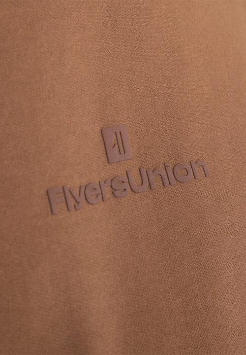 Flyersunion - Brushed fleece crew - tan