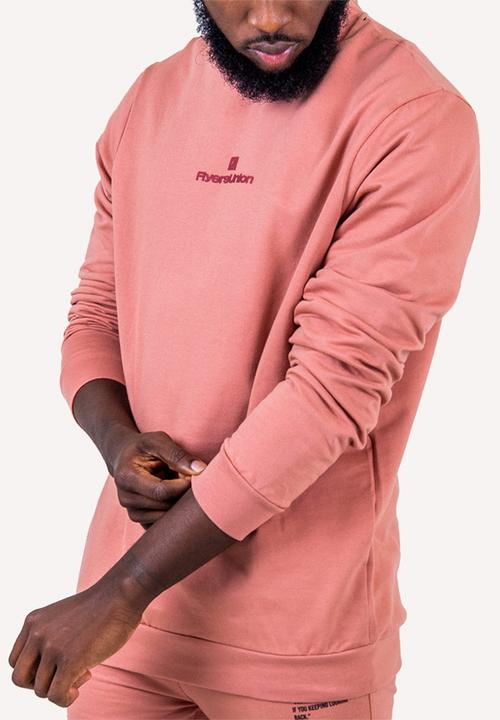 Flyersunion - Brushed fleece crew - ashrose