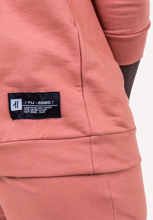Flyersunion - Brushed fleece crew - ashrose