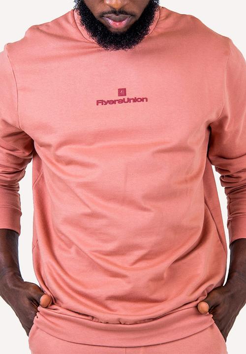 Flyersunion - Brushed fleece crew - ashrose